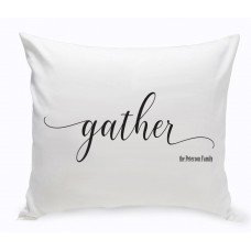 Gracie Oaks Vanguard Personalized Gather Cotton Throw Pillow JMSI4393